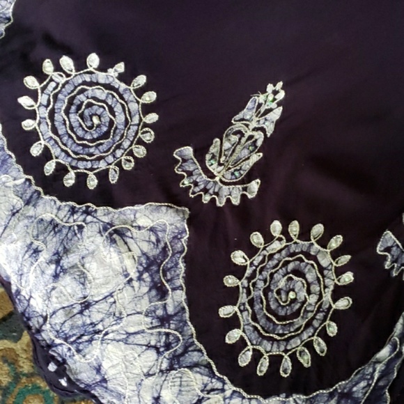 Navy Embellished Cover Up/Dress - Picture 2 of 2